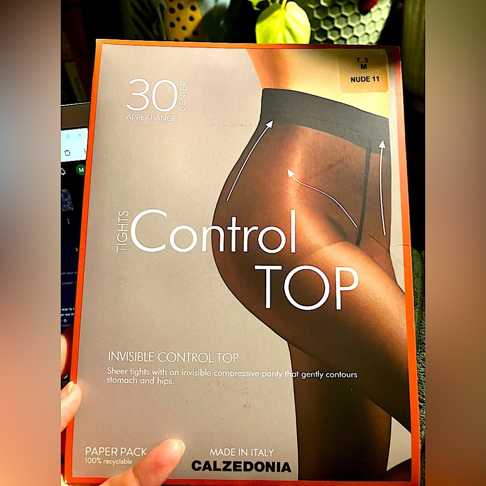Calzedonia Control Top Tights - Nude, NWT, size M